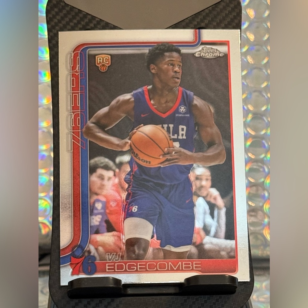 2025-26 Topps Chrome - VJ Edgecombe #253 (RC) Rookie Philadelphia 76ers